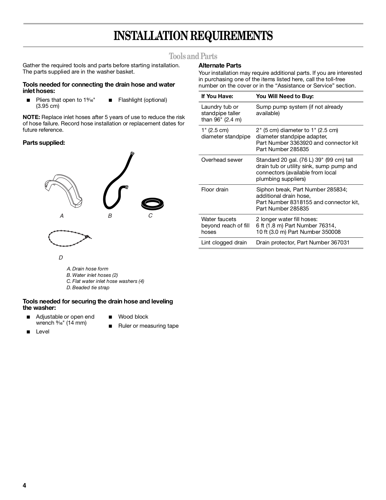 PDF manual for Whirlpool Washer WTW5700S